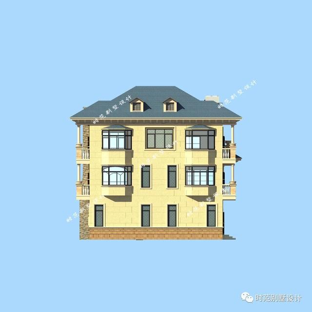 12X12米樓中樓歐式三層別墅設(shè)計(jì)圖，第一眼就愛上了