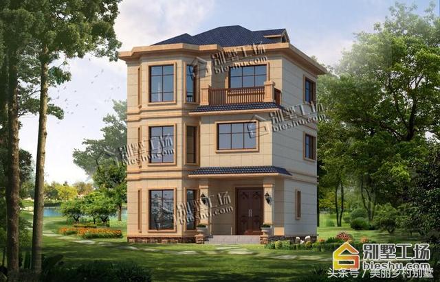 8.5X9米小戶型三層樓房設(shè)計圖，造價低，好建造