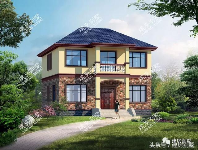 面寬11米左右的兩層別墅小樓設計圖，這2款很受歡迎