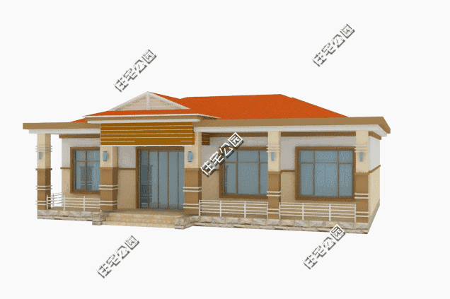 11×15米一層平房設(shè)計方案圖，一層也能這么漂亮