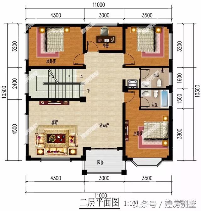 平屋頂設(shè)計(jì)的四層別墅設(shè)計(jì)方案圖，帶大露臺