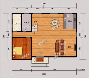 14X10米現(xiàn)代平頂二層別墅設(shè)計方案圖，第一眼就喜歡上它了
