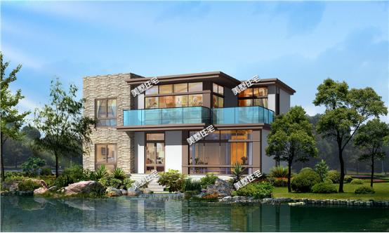 14X10米現(xiàn)代平頂二層別墅設(shè)計方案圖，第一眼就喜歡上它了