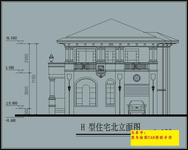 24萬建2層別墅！歐式款方正戶型，帶八角亭外觀、玄關(guān)、車庫