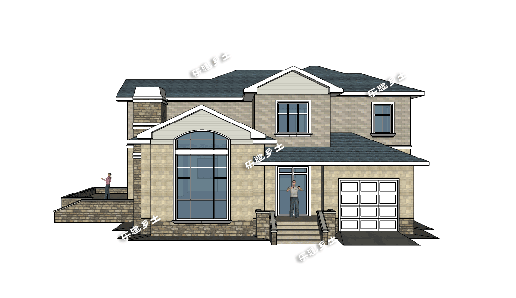 二層磚混結(jié)構(gòu)鄉(xiāng)間小別墅全套圖紙分享！