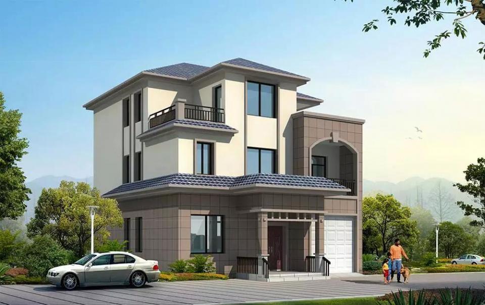 10米x12米 造價(jià)25萬經(jīng)典大氣自建別墅圖紙，附各層平面布局