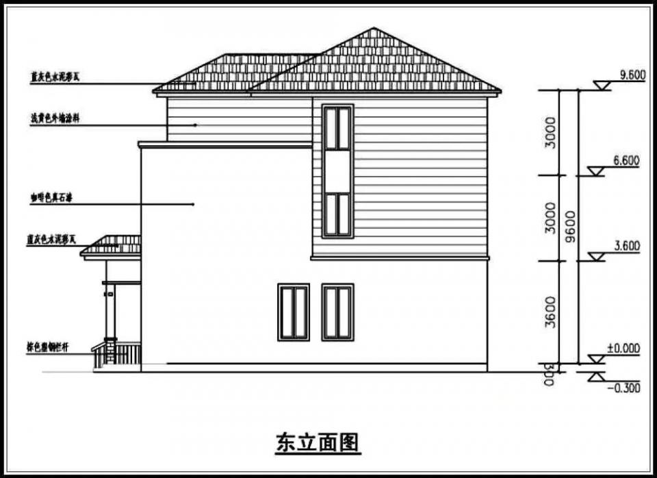 10米x12米 造價(jià)25萬經(jīng)典大氣自建別墅圖紙，附各層平面布局