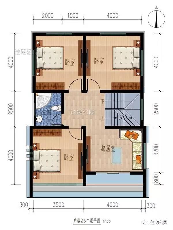 2套3層別墅，占地不到100平，哪套設(shè)計(jì)好？