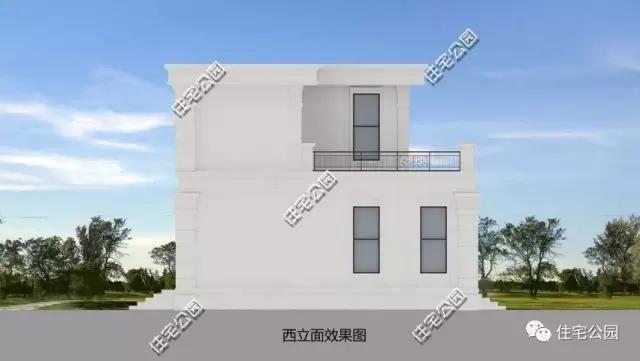 自建11X11米農(nóng)村2層別墅，帶鍋爐房露臺設(shè)計(jì)，適合農(nóng)村！