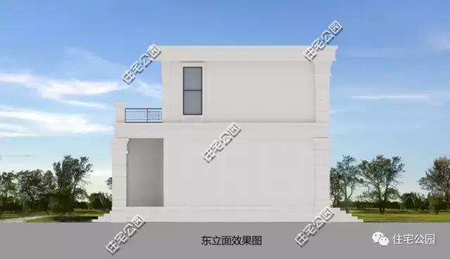 自建11X11米農(nóng)村2層別墅，帶鍋爐房露臺設(shè)計(jì)，適合農(nóng)村！