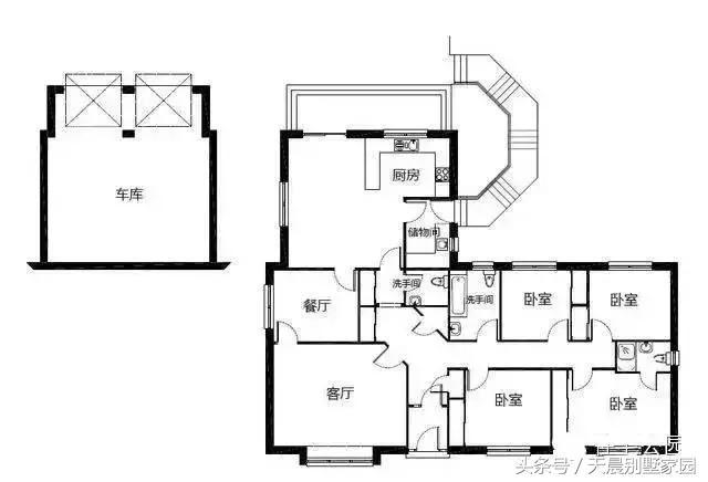5套農(nóng)村自建一層別墅，一套比一套大氣美觀！含設(shè)計(jì)圖