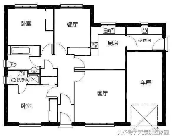 5套農(nóng)村自建一層別墅，一套比一套大氣美觀！含設(shè)計(jì)圖