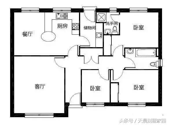 5套農(nóng)村自建一層別墅，一套比一套大氣美觀！含設(shè)計(jì)圖