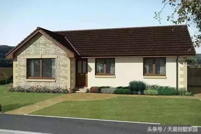 5套農(nóng)村自建一層別墅，一套比一套大氣美觀！含設(shè)計(jì)圖