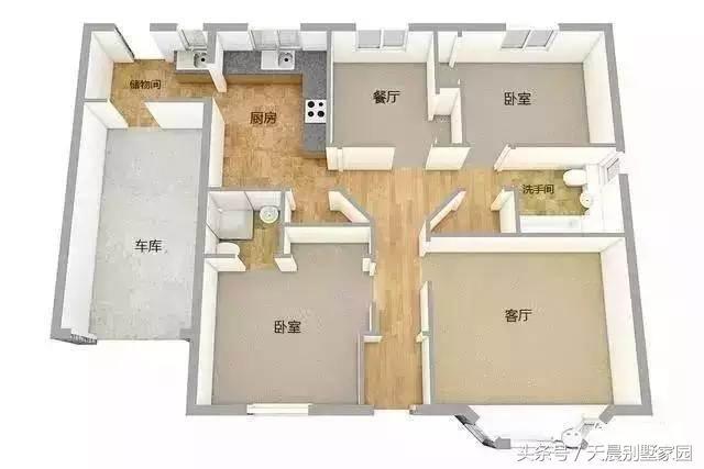 5套農(nóng)村自建一層別墅，一套比一套大氣美觀！含設(shè)計(jì)圖