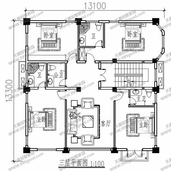 農(nóng)村四層歐式別墅設(shè)計(jì)圖，別具一格的奢華享受！