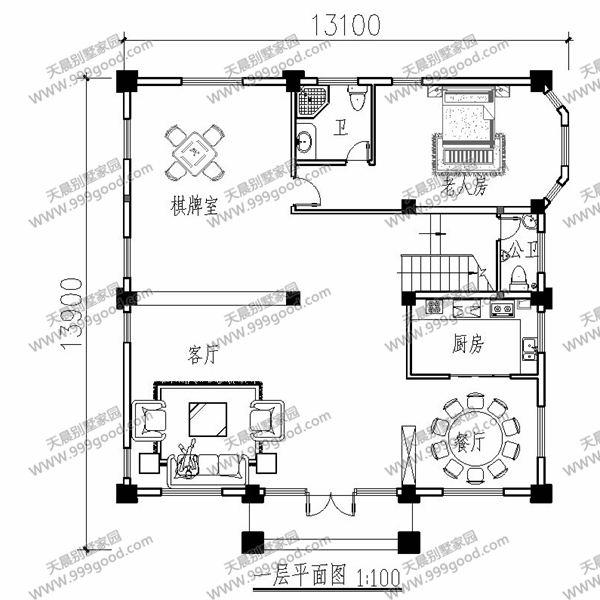 農(nóng)村四層歐式別墅設(shè)計(jì)圖，別具一格的奢華享受！