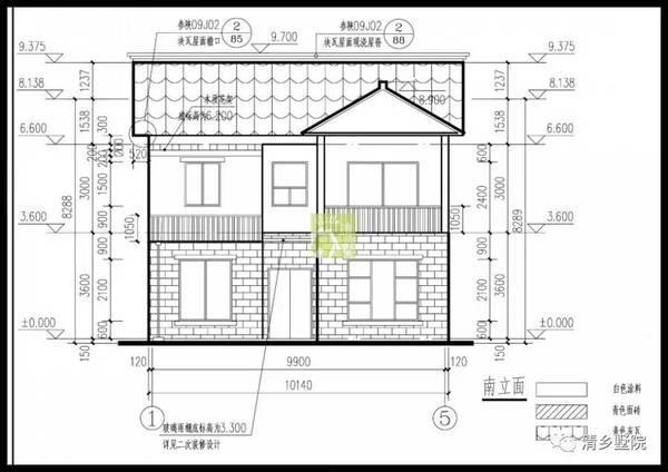 17X17米方正農(nóng)村別墅，旋轉(zhuǎn)樓梯雙車庫，秒殺城里商品房！