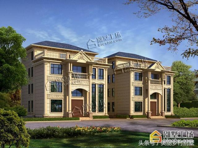 12X13米自建農(nóng)村四層別墅圖，超大露臺(tái)很給力