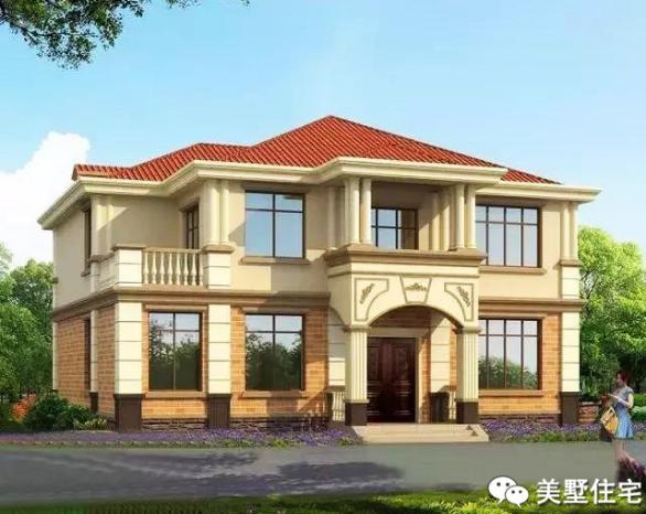 12款兩層小樓房外觀效果圖，風(fēng)格樣式各異