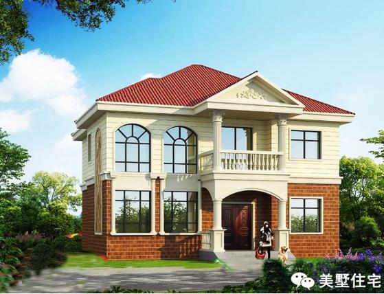 12款兩層小樓房外觀效果圖，風(fēng)格樣式各異