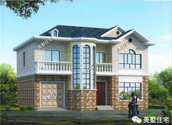 12款兩層小樓房外觀效果圖，風(fēng)格樣式各異