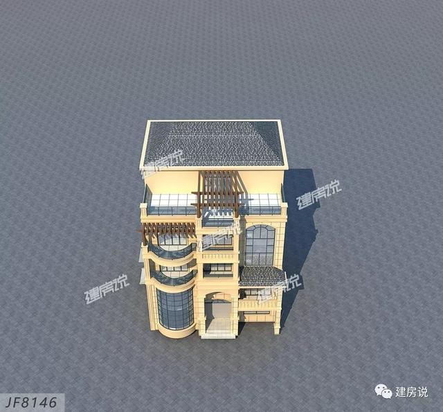 帶空中花園五層別墅設計戶型方案圖，KTV，娛樂室，健身房……