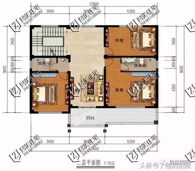 同樣開間12.8米的兩套三層別墅設(shè)計(jì)方案，你會(huì)選哪個(gè)？