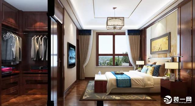 別墅裝修案例，新中式的裝修風(fēng)格大氣穩(wěn)重