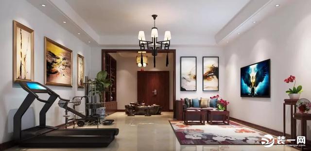 別墅裝修案例，新中式的裝修風(fēng)格大氣穩(wěn)重