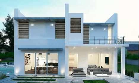 現(xiàn)代風(fēng)格別墅設(shè)計(jì)圖，簡(jiǎn)約大氣，透著時(shí)尚風(fēng)