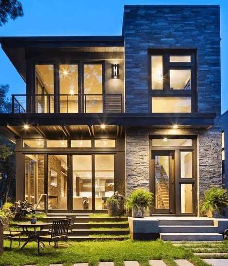 現(xiàn)代風(fēng)格別墅設(shè)計(jì)圖，簡(jiǎn)約大氣，透著時(shí)尚風(fēng)