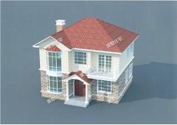 小進深自建房戶型圖，一層、二層、三層都有