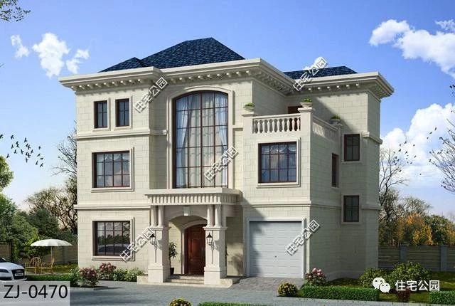 客廳挑空的三層小別墅圖紙，整棟別墅精致的無(wú)法挑剔