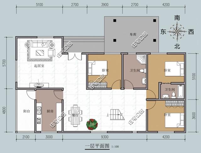 三套二層農(nóng)村住宅設(shè)計圖，二層自建房戶型圖