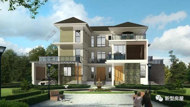 多臥室農(nóng)村別墅設(shè)計(jì)圖紙，適合人多的家庭