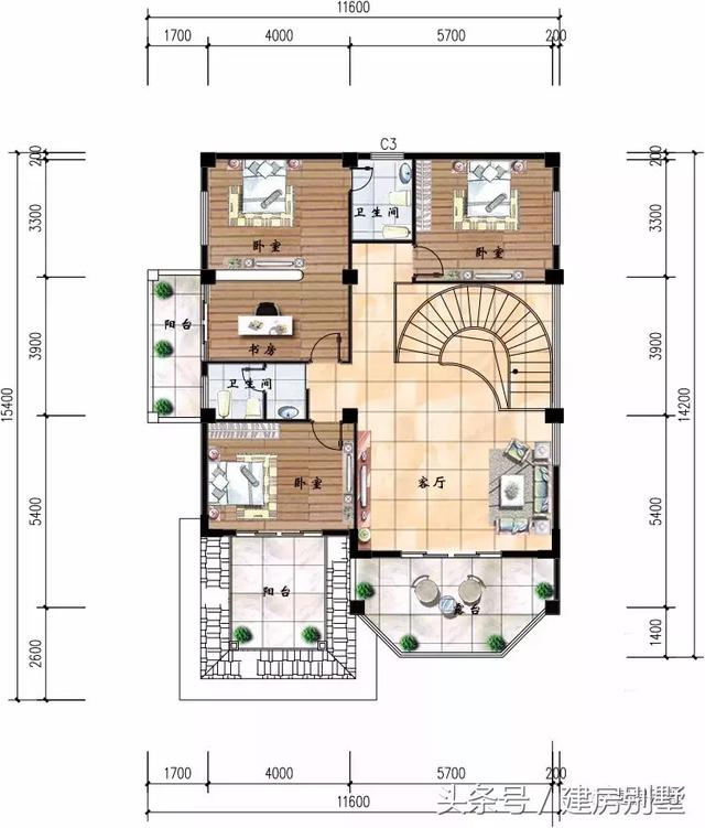 多款帶車(chē)庫(kù)的小別墅設(shè)計(jì)圖紙，愛(ài)車(chē)一族的福音