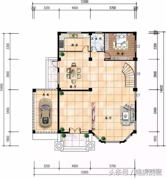 多款帶車(chē)庫(kù)的小別墅設(shè)計(jì)圖紙，愛(ài)車(chē)一族的福音