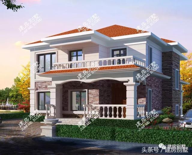 2套戶型通用的二層住宅設(shè)計(jì)戶型，老少皆宜