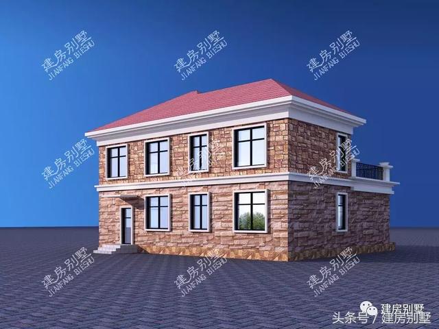 2套戶型通用的二層住宅設(shè)計(jì)戶型，老少皆宜