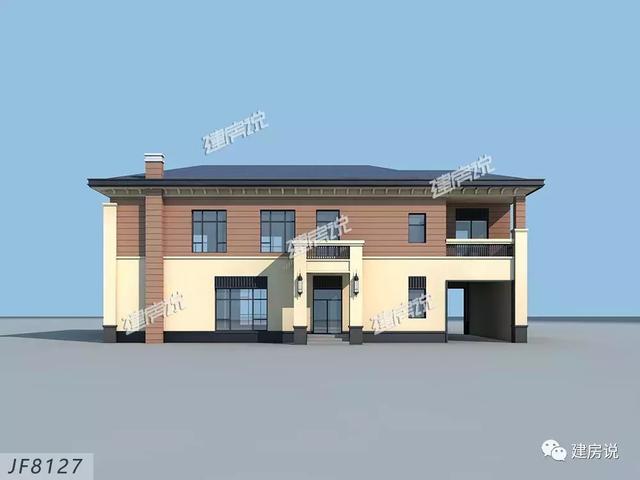 小五間2層帶露臺(tái)房屋設(shè)計(jì)戶型圖，建好人人都夸贊