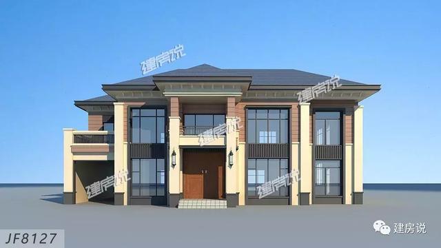 小五間2層帶露臺(tái)房屋設(shè)計(jì)戶型圖，建好人人都夸贊