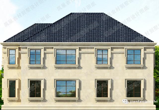 16×12米5室2廳帶神位茶室二層復(fù)式自建房設(shè)計(jì)方案圖