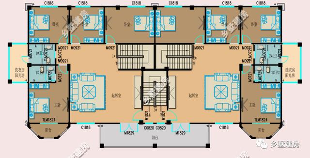 兩棟雙拼小洋樓方案圖，一個(gè)田園，一個(gè)歐式，你喜歡哪個(gè)？