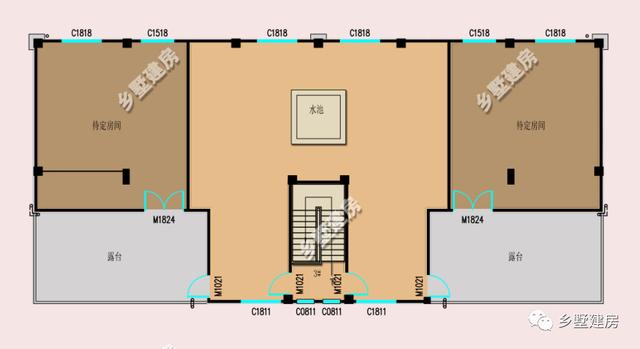 兩棟雙拼小洋樓方案圖，一個(gè)田園，一個(gè)歐式，你喜歡哪個(gè)？