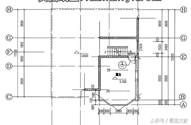 二層小別墅設(shè)計(jì)圖，樓中樓結(jié)構(gòu)，外觀漂亮，簡(jiǎn)單