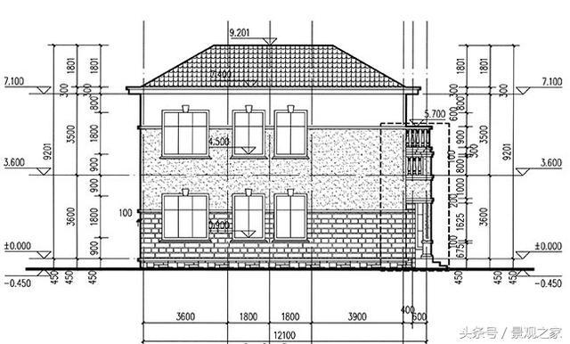 二層小別墅設(shè)計(jì)圖，樓中樓結(jié)構(gòu)，外觀漂亮，簡(jiǎn)單