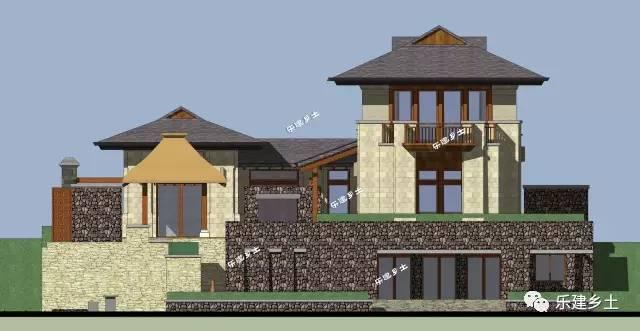 15x42米二層山地別墅設計，妙取亞洲建筑元素