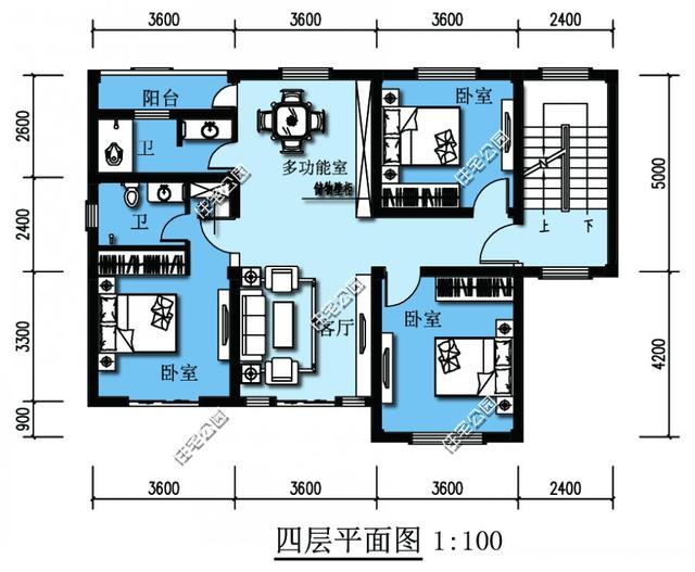 4套自建房戶型，多層多臥室，農(nóng)村兄弟姐妹多也不怕！