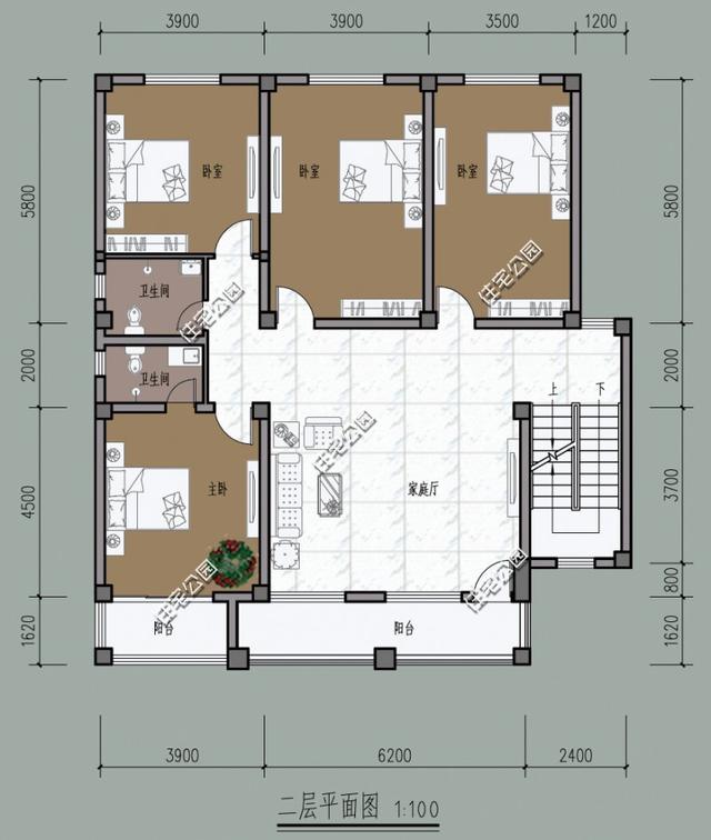 4套自建房戶型，多層多臥室，農(nóng)村兄弟姐妹多也不怕！